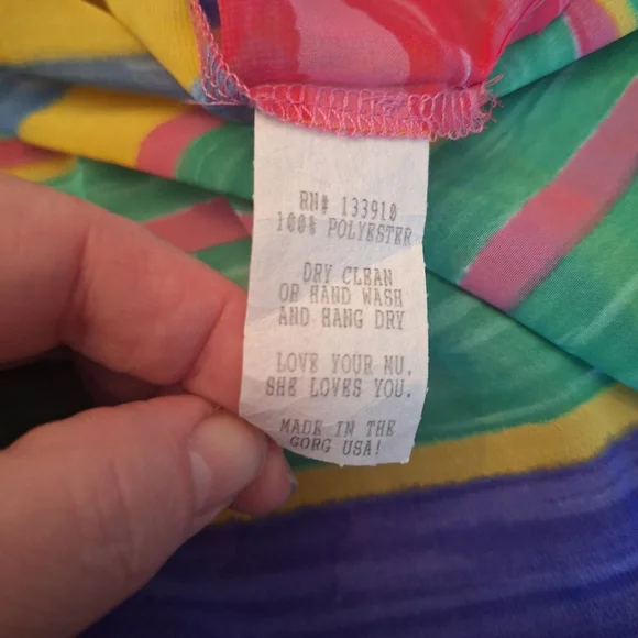 Show Me Your Mumu USA Colorful Striped Sheer Top Or Cover Up - Picture 9 of 15